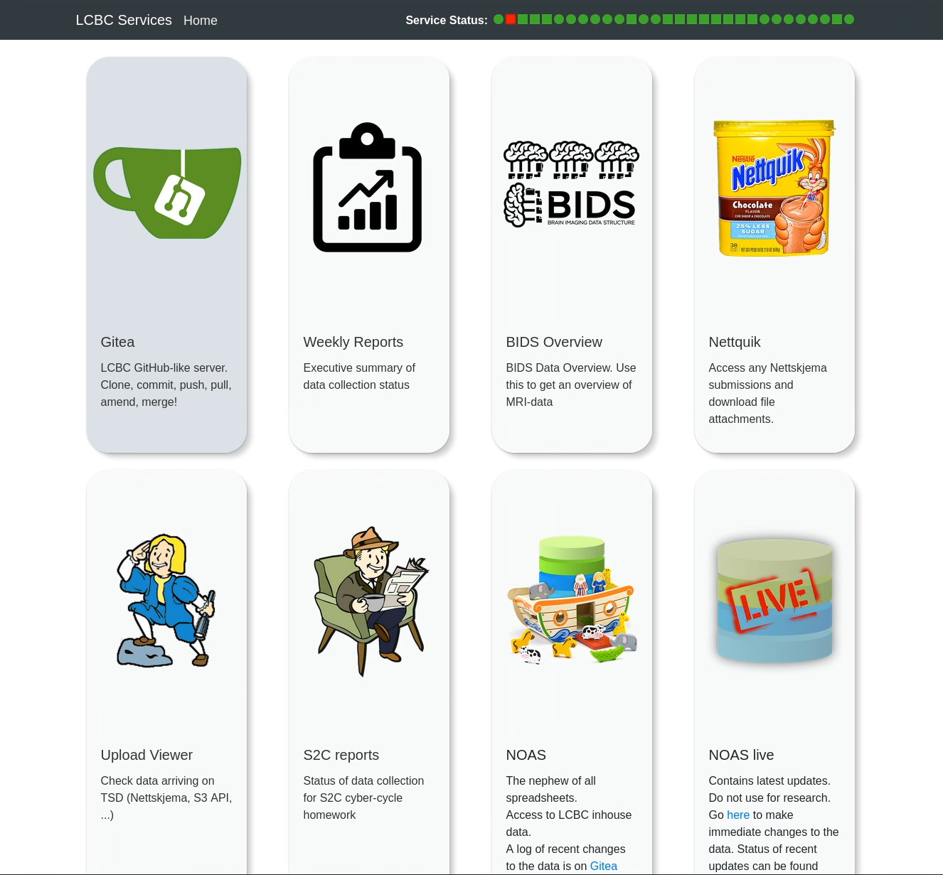 Screenshot of TULS running in TSD